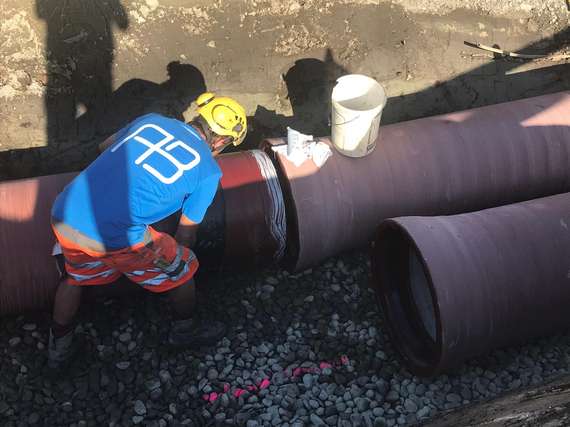 Guss-Abwasserleitung für Pumpanlagen