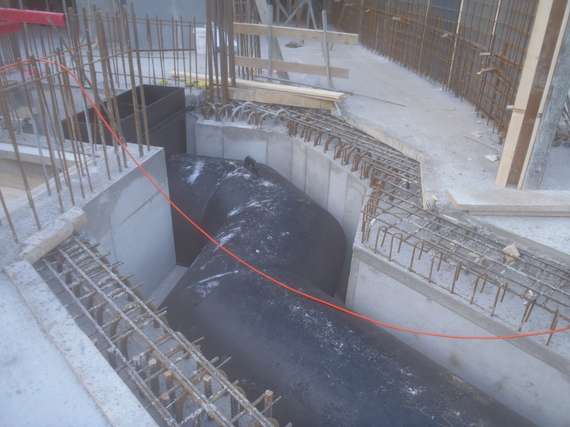 PE-Lüftungsleitung Vorfabrikation spezieller Formstücke