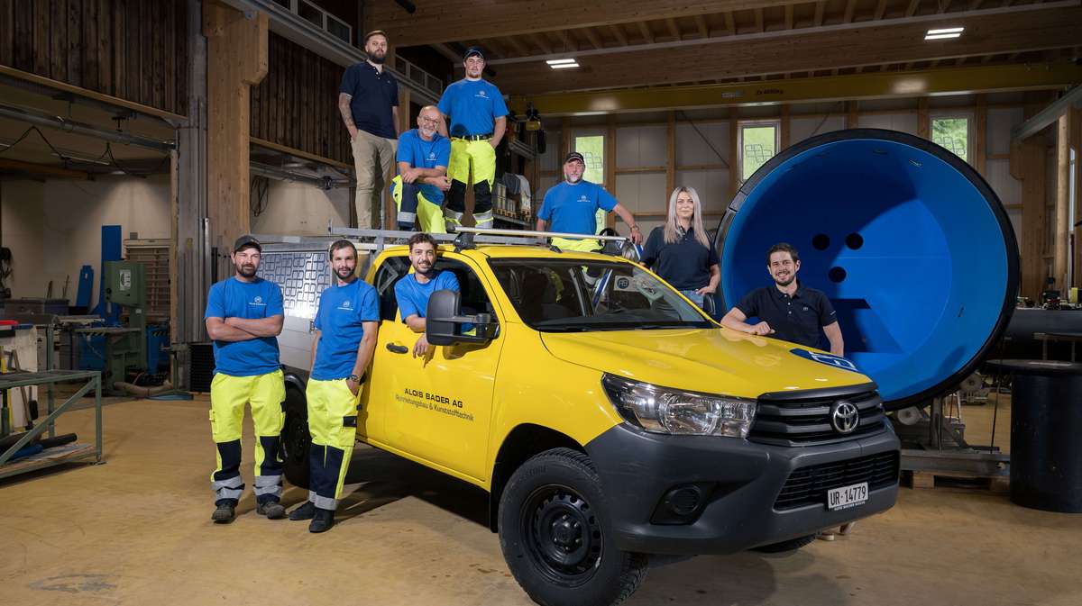 Mitarbeitende Rohrleitungsbau Alois Bader AG